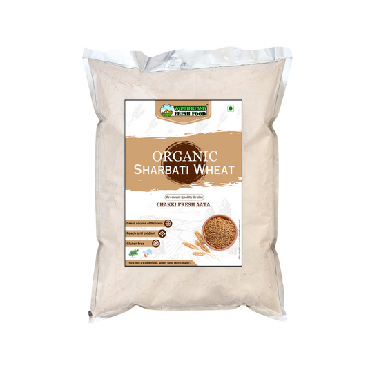 M P Sharbati Wheat Atta | Natural Fresh Atta Chakki Fresh Atta | Wheat Flour | Sharbati Wheat Flour